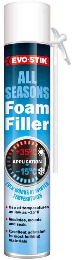 Bostik EVO-STIK All Seasons Foam Filler & Straw Natural 700ml (30609928)