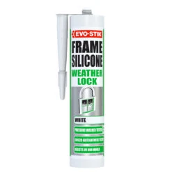 Bostik EVO-STIK Weather Lock Frame Silicone Sealant White C20 310ml (30612606)