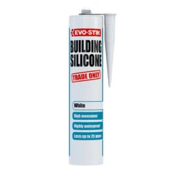 Bostik EVO-STIK Building Silicone Sealant White C20 310ml (30613350)