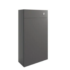 Avari Civray Slim WC Unit Onyx Grey Gloss 600mm