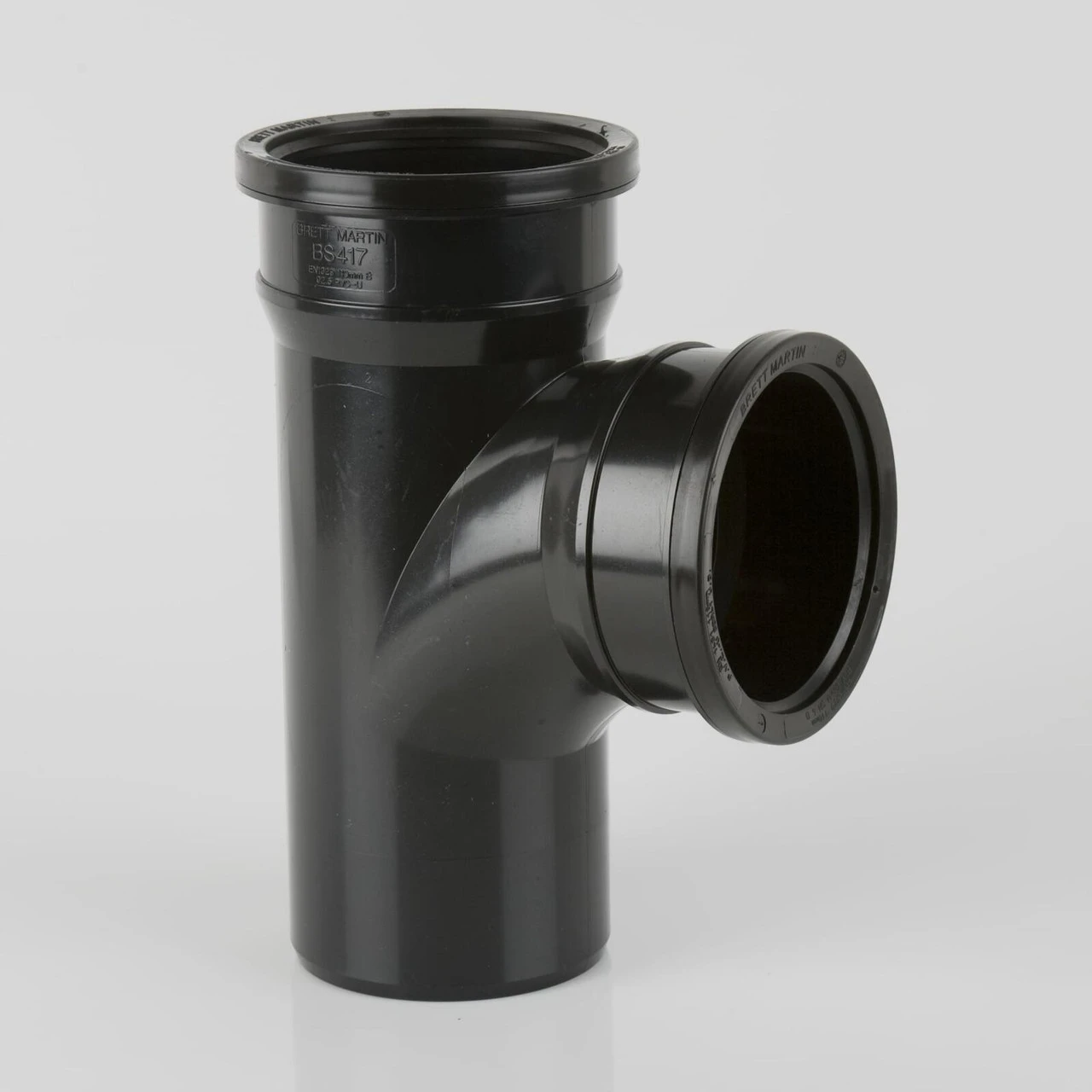 Brett Martin 110mm 92.5' Double Socket Branch (No Bosses) Black 295 X 220 X 135mm