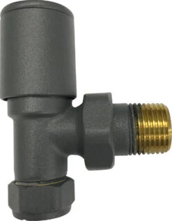 Kartell 15mm Straight Radiator Valve Anthracite Pair