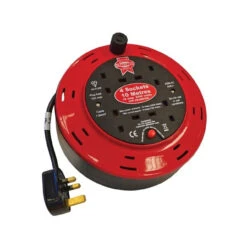 Faithfull 4 Socket Cable Reel 230v 10A 10m (FPPCR10M10A)