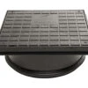 Brett Martin 315mm Dia Shallow Access Chamber Sealed Lid (Pedestrian) Black 350 X 350 X 141mm