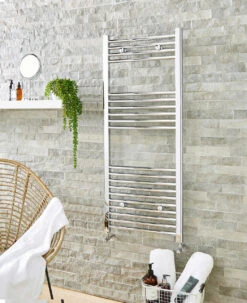 Kartell Straight Towel Rail Chrome 300mm Wide