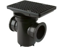 Brett Martin Back Inlet Roddable Gully 90' Outlet Rectangular Grid* Black 300 X 260 X 210mm