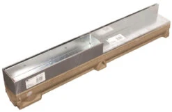 ACO RainDrain Brickslot B125 Channel With Slotted Galvanised Steel Grating And Access Cover