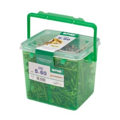 Spax Flat Countersink Pozi Yellow Woodscrews 5 X 60mm (350 Pack)