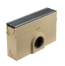 ACO RainDrain B125 Sump Unit With Cast Iron Heelguard ATec Grating With Silt Bucket