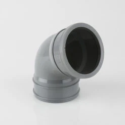 Brett Martin 110mm 112.5' Single Socket Offset Bend Grey Olive 240 X 240 X 135mm