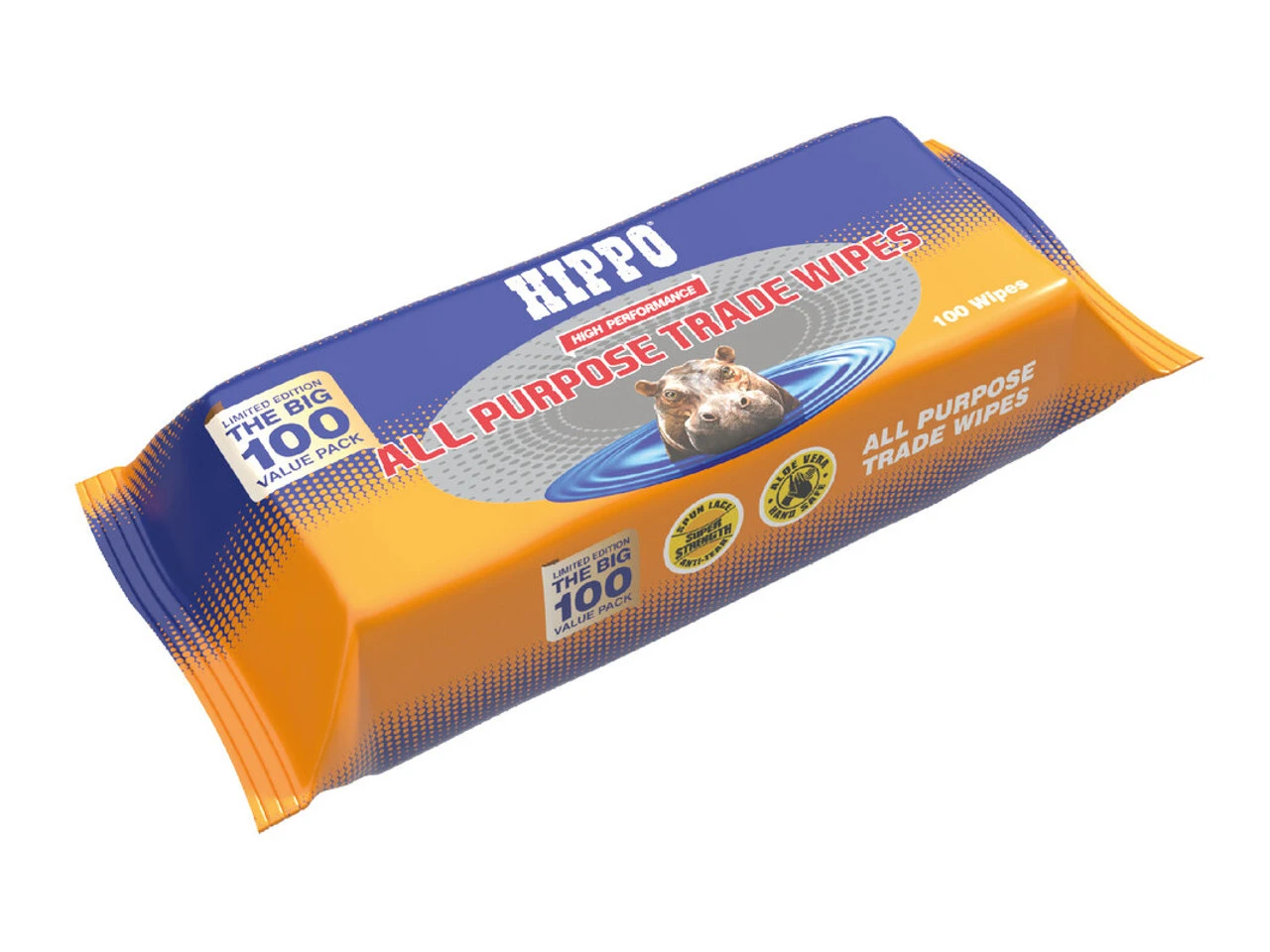 Hippo All Purpose Trade Cleaning Wipes (80/100 Pack) - Image 2