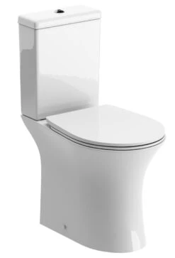 Avari Severn High Level WC & Sea Green Wood Effect Seat