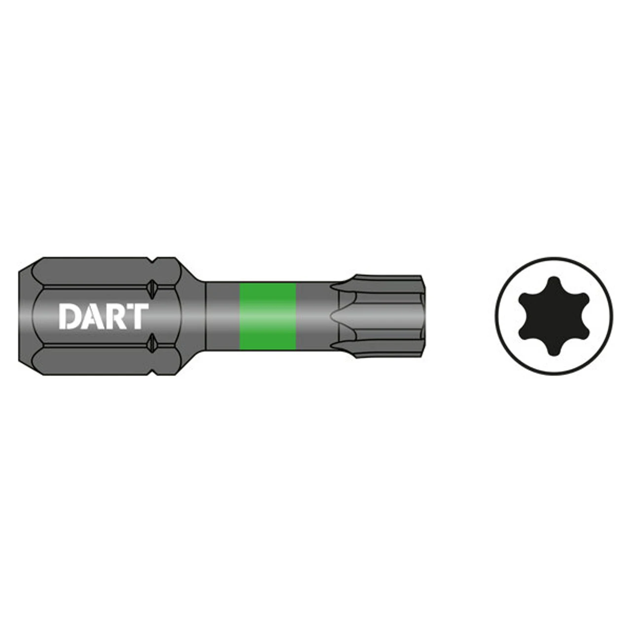 Dart Impact Driver Bit T30 50mm (10 Pack)