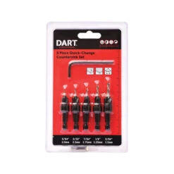 Dart Quick-Change Countersink Set (5 Piece)