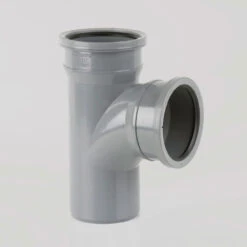 Brett Martin 110mm Cast Iron Effect Double Socket 92.5' Soil Branch (no Bosses) White 295 X 220 X 135mm