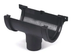 Cascade Rainwater 115mm Deepstyle Cast Iron Effect Running Outlet Anthracite Grey 205 X 135 X 116mm