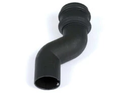 Cascade Rainwater 68mm Round Cast Iron Effect 75mm Offset Black 240 X 143 X 70mm