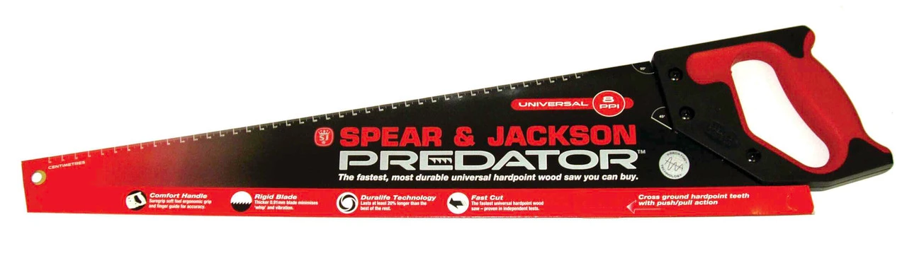 Spear & Jackson Predator Universal Wood Saw 22in X 8ppi (B9822) - Image 2