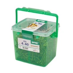 Spax Flat Countersink Pozi Yellow Woodscrews 4 X 40mm (850 Pack)