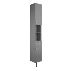 Avari Almagro 2 Door Tall Unit Grey Ash 300mm