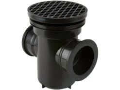 Brett Martin 90' Outlet Round Grid Black 300 X 260 X 210mm